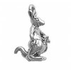 3D Australian Kangaroo Charm With Baby Joey In The Pouch