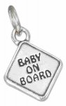 BABY ON BOARD Sign Charm