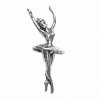 Ballerina On Pointe With Arms Raised 3D Charm