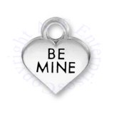 BE MINE Valentines Candy Heart Charm