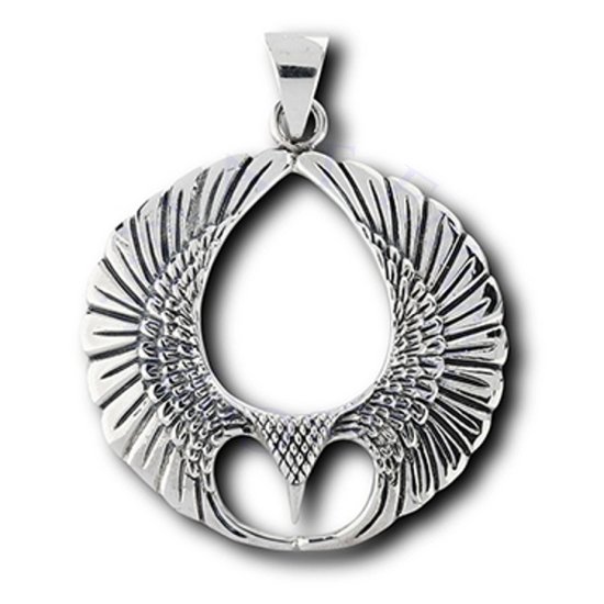 Eagle Hawk Or Other Bird Of Prey Pendant - Click Image to Close