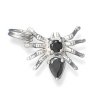 3D Black Cubic Zirconia Spider Insect Charm