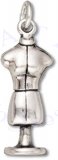 3D Seamstress Bodice Dress Charm