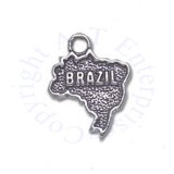 3D Country Of Brazil Charm