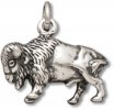 3D Detailed Standing North American Buffalo Or Bison Charm