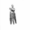 Sterling Silver 3D Bundle Of Carrots Charm