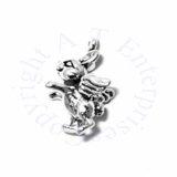 3D Mini Bunny Rabbit Angel With Wings Charm