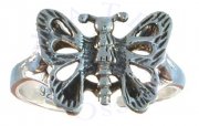 Adjustable Butterfly Toe Ring With Cutout Wings