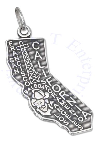 CALIFORNIA State Charm - Click Image to Close