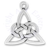 Celtic Knot Triangle Charm