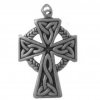 Celtic Knot Christian Cross Charm With Celtic Triquetras