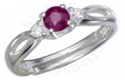 Ruby Cubic Zirconia Marquise Ring