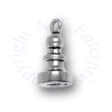 Small 3D Chess Pawn Piece Charm