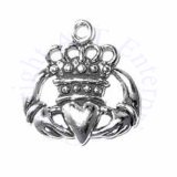 Claddagh With Ornate Crown Charm
