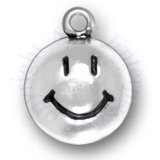 Convex Happy Face Smiley Smiling Face Charm