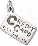 3D Charge It Credit Card Charm