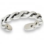 Thin Band Braided Weave Criss Cross Rope Adjustable Toe Ring