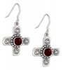 Christian Religious Cross Dangle Earrings