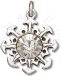 Clear Crystal Winter Snowflake Charm