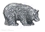 Bear Animal Brooch Pin Or Pendant