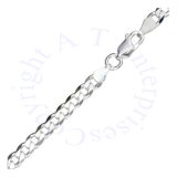 6mm Wide Curb Chain Necklace Or Bracelet