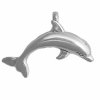 Curved Swimming Jumping Dolphin Pendant