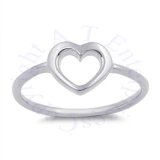 Lightweight Love Heart Ring