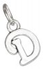 Scrolled Letter D Charm