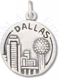 Dallas The Texas Star Two Sided Circle Charm