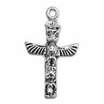 3D Detailed Native American Totem Pole Charm