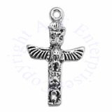 3D Detailed Native American Totem Pole Charm