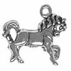 3D Wavy Mane And Tail Detailed Walking Horse Charm