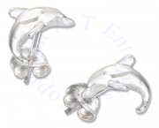 Small Dolphin Post Earrings
