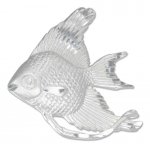 Detailed Diamond Cut Angel Fish Pendant
