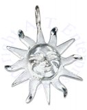 Smiling Sun With Rays Of Light Pendant