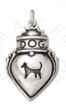 Dog Lovers Crowned Heart Charm