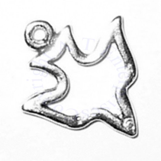 Dove Flying Down Charm - Click Image to Close