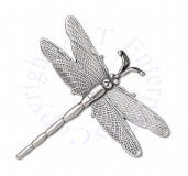Detailed Wings Dragonfly Pendant