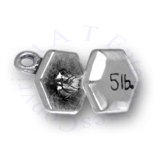 3D Dumbbell 5LB Hand Weight Charm