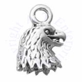 Eagle Head With Open Beak 3D Charm
