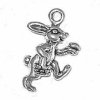 3D Walking Easter Bunny Rabbit With Egg Basket and Egg Charm