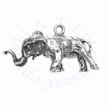 Elephant With Moveable Head 3D Charm