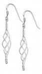 Wire Twist Dangle Earrings