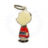 Vintage Peanuts Charlie Brown Full Bodied Enameled Character Charm