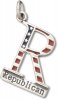 Enameled Red White And Blue R Republican Charm