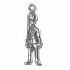 Sterling Silver 3D English Buckingham Palace Queens Guard Charm