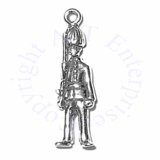 Sterling Silver 3D English Buckingham Palace Queens Guard Charm