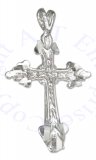 Diamond Cut Christian Cross Pendant