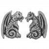 Fantasy Winged Dragon Post Earrings