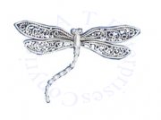 Filigree Winged Butterfly Pin Brooch